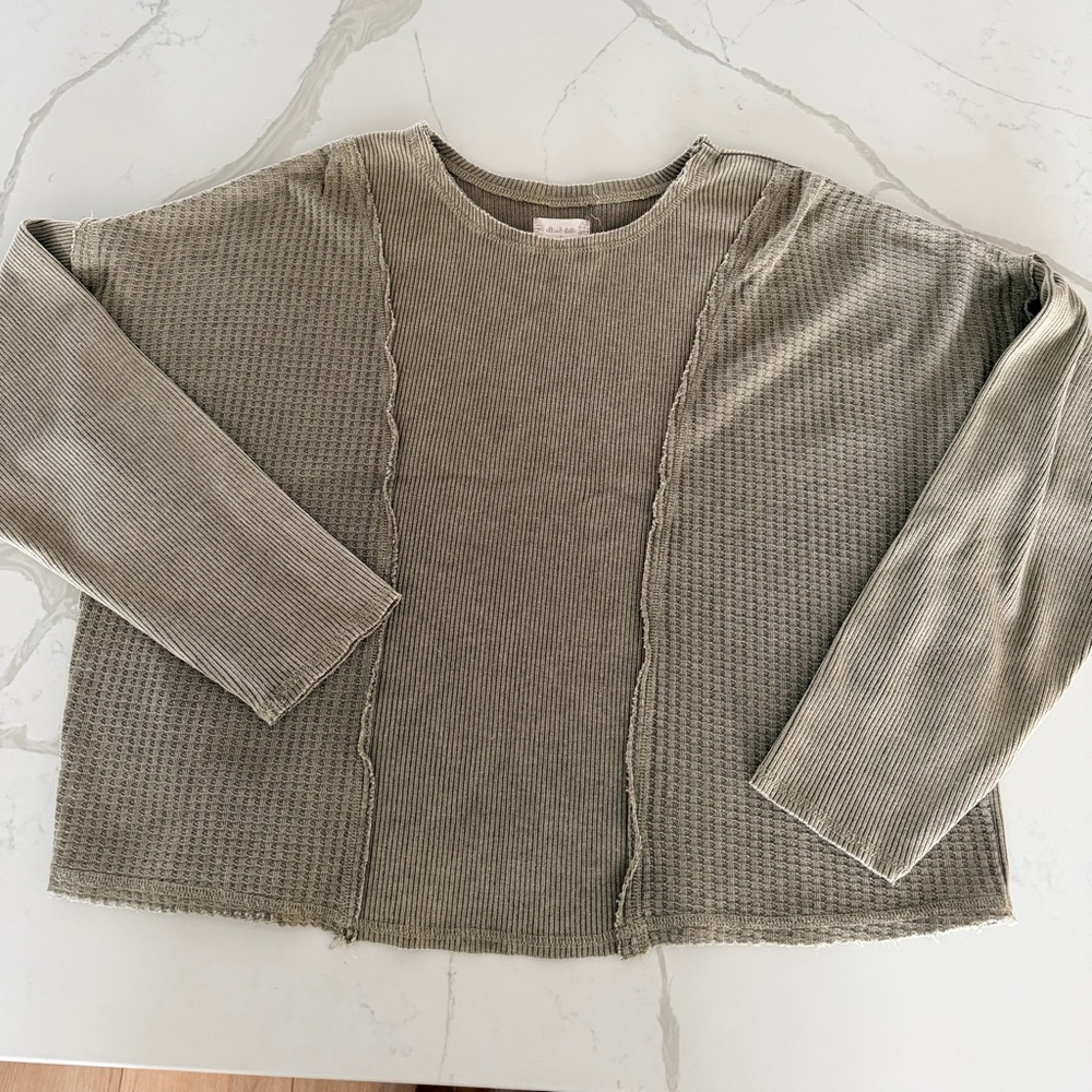 Altar'd State Ribbed Knit Top